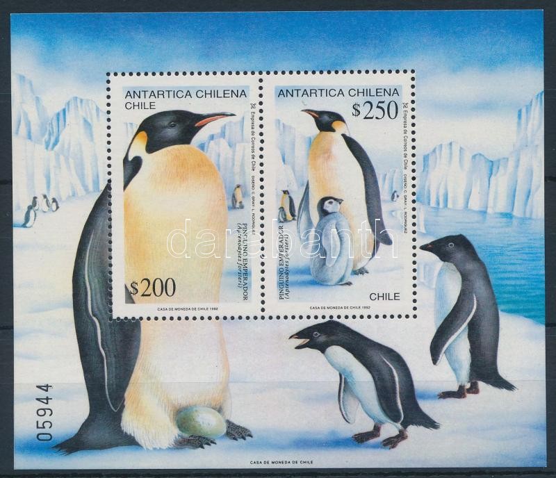 Chilean Antarctic: Emperor Penguins block, Chilei Antarktisz: Császárpingvinek blokk