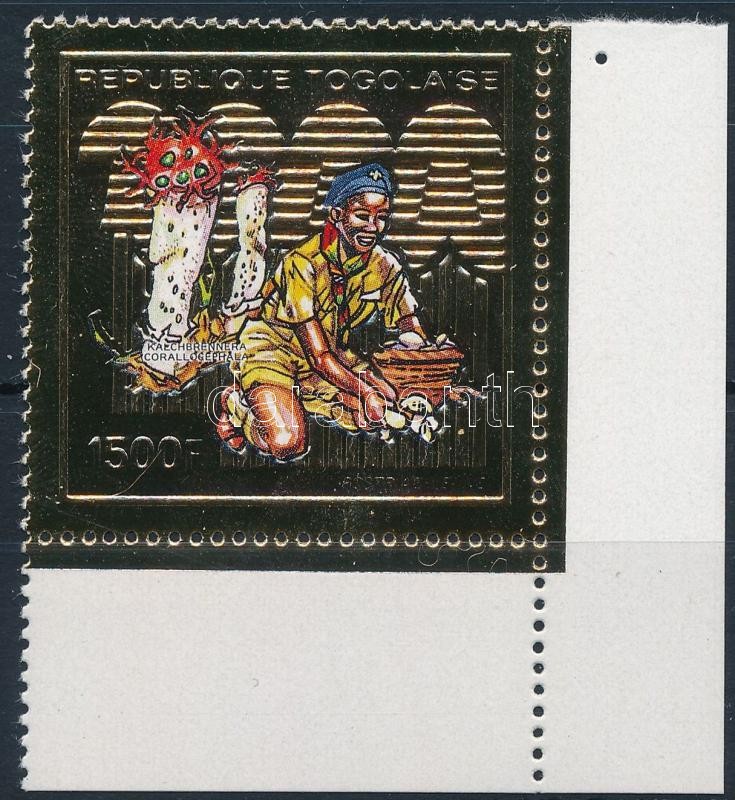 Gomba, cserkész ívsarki bélyeg, Mushroom, Scouting corner stamp