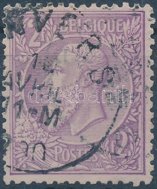 II. Lipót király bélyeg, King Leopold II stamp, König Leopold II. Marke