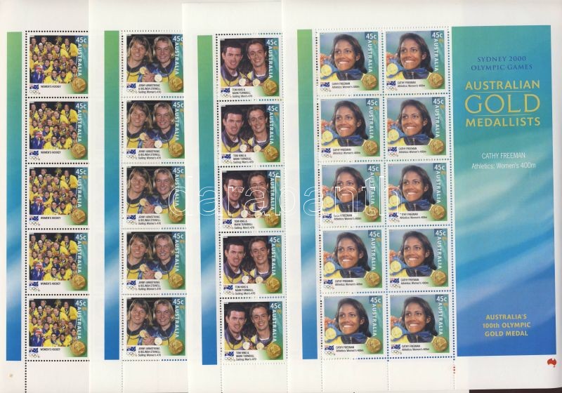 Sydney, olimpiai aranyérmesek kisívsor, Sydney, Olympics Medal Winners mini-sheet set