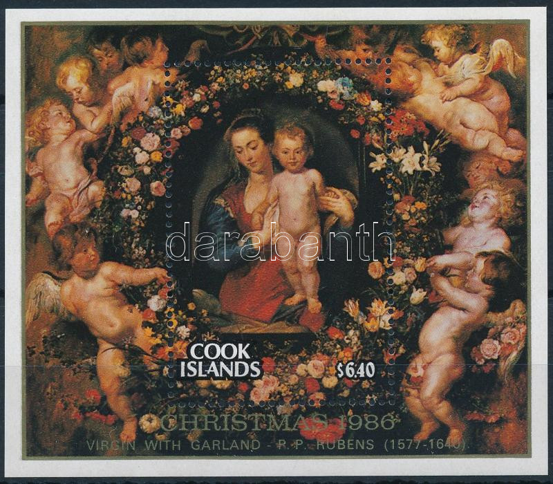 Christmas, Rubens painting block, Karácsony, Rubens festmény blokk