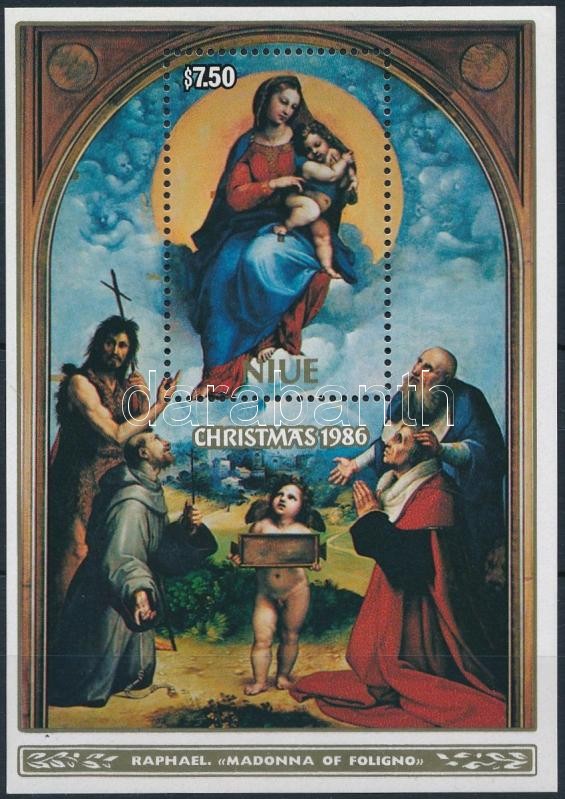 Christmas: Raphael's painting block, Karácsony: Raffaello festmény blokk