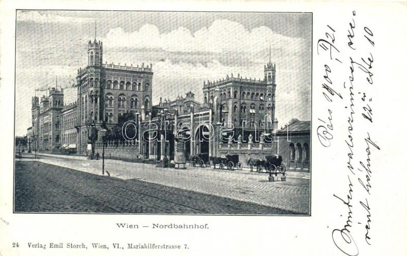 Vienna, Wien II. Nordbahnhof, Verlag Emil Storch / railway station