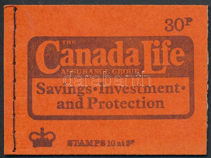 &quot;Canada Life&quot; June stamp booklet pair, &quot;Canada Life&quot; június bélyegfüzet pár