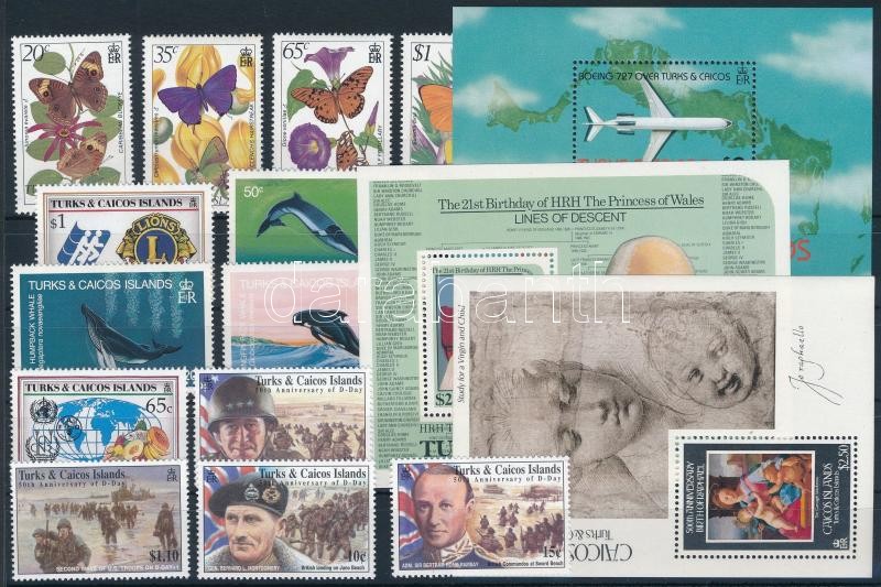 1982-1994 13 klf bélyeg és 3 klf blokk, 1982-1994 13 stamps + 3 blocks