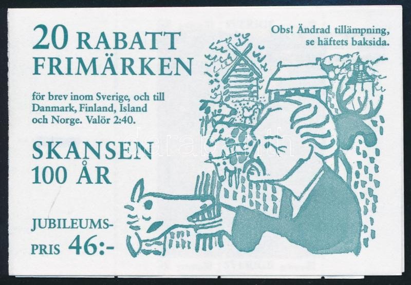 100 éves a Skanzen bélyegfüzet, Skanzen stamp-booklet