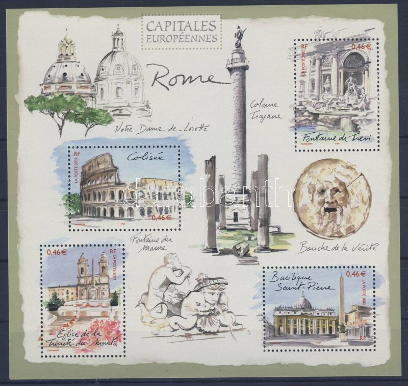 Európai fővárosok: Róma blokk, European capitals: Rome block, Hauptstädte Europas: Rom Block
