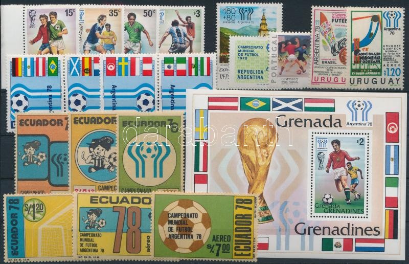 Football World Cup 19 stamps + 1 block, Labdarúgó VB. motívum 19 klf bélyeg + 1 blokk