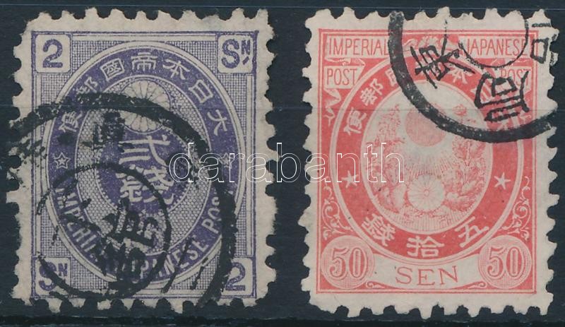 Definitive 2 stamps (perforations errors), 2 db Forgalmi (foghibák / perforations errors)