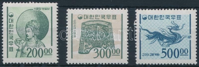 Forgalmi záróértékek (Mi 500 törés), Definitive stamps (Mi 500 creases)
