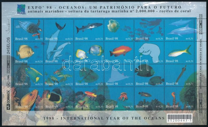 A Óceánok éve kisív, Year of the Oceans mini sheet