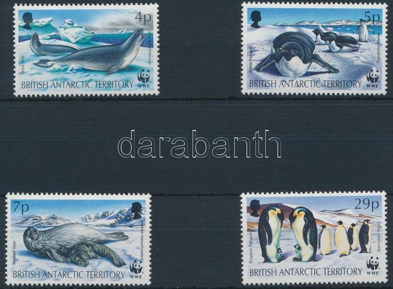 WWF: Seals and penguins 4 stamps, WWF: Fókák és pingvinek 4 érték