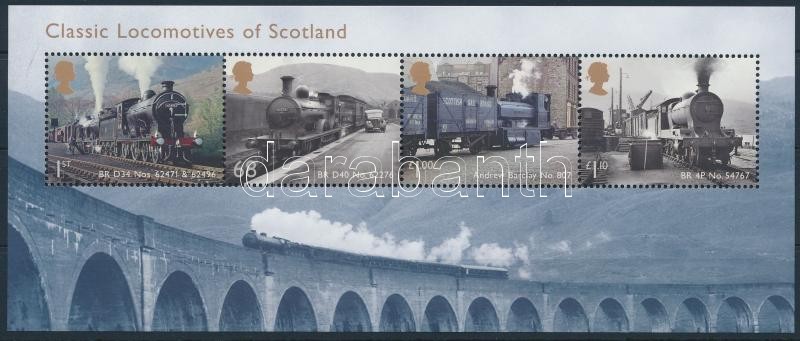 Skót gőzmozdonyok blokk, Scottish steam locomotives block