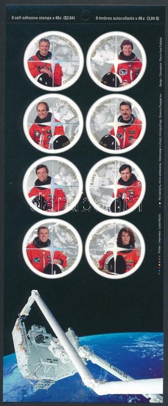 Space research: Canadian Astronauts foil sheet, Űrkutatás: Kanadai Űrhajósok fólia ív