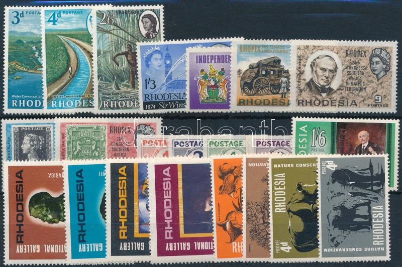 1965-1967 5 klf sor + 3 klf önálló érték, 1965-1967 5 set + 3 stamp