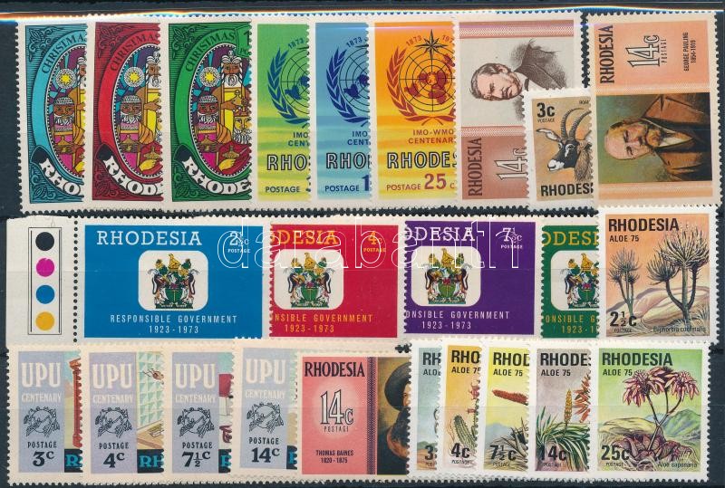 1972-1975 5 klf sor + 4 klf önálló érték, 1972-1975 5 diff sets + 4 stamps