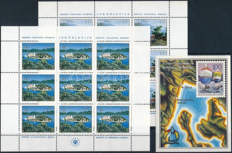 1980-1986 Europa CEPT mini sheet set + block, 1980-1986 Europa CEPT kisívsor + blokk