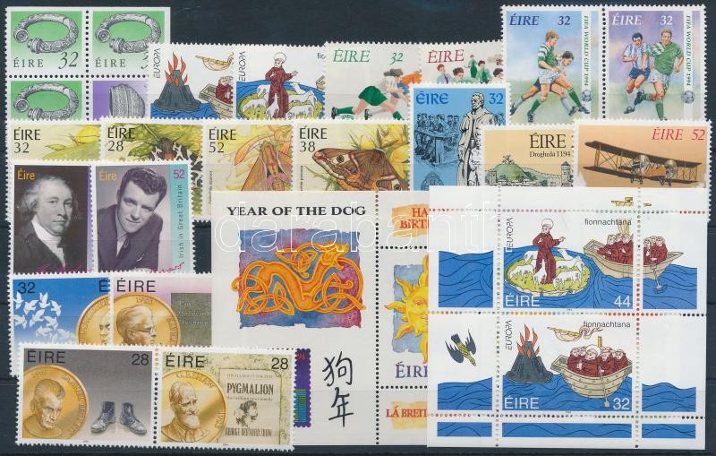 1991-1994 6 sets + 3 stamps + 2 stamp-booklet sheets + 1 block, 1991-1994 6 klf sor + 3 klf önálló érték + 2 klf bélyefüzetlap + 1 blokk