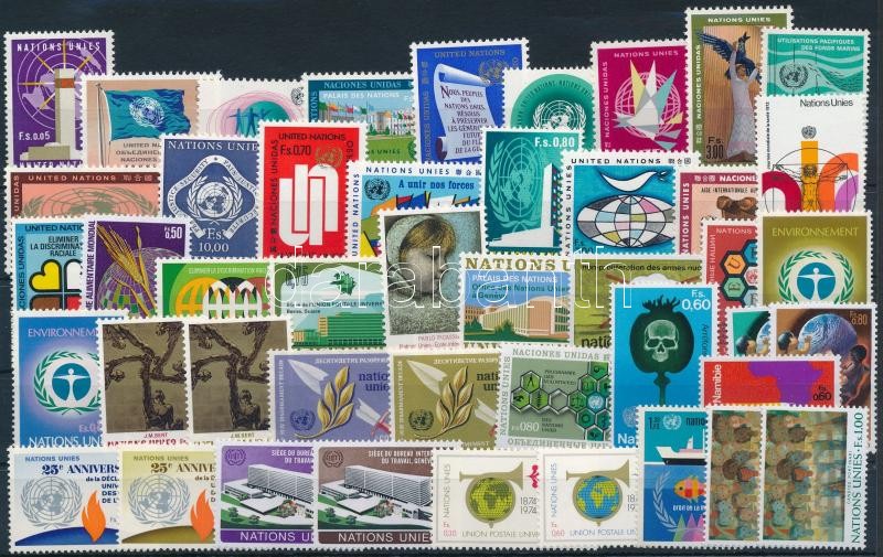 1969-1974 12 sets + 13 stamps, 1969-1974 12 klf sor + 13 klf önálló érték