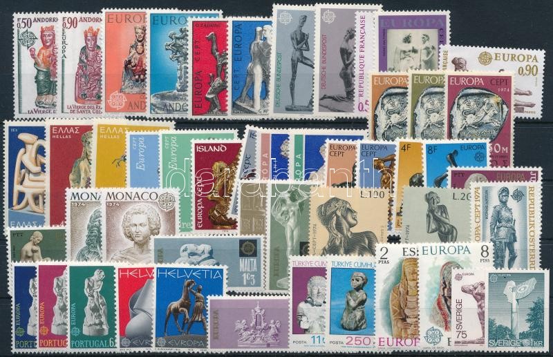 Europa CEPT 49 stamps, Europa CEPT gyűjtemény, 49 különféle bélyeg