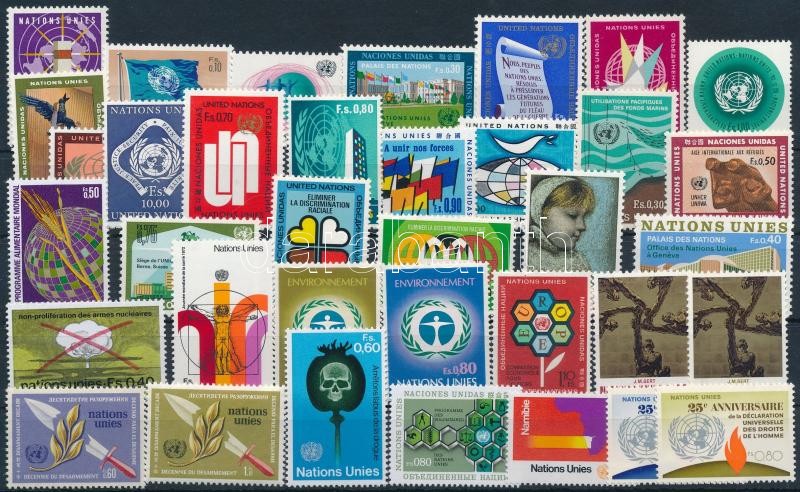 1969-1973 a teljes évfolyamok 36 klf bélyeg, 1969-1973 36 stamps