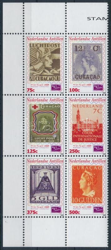 Stamp Exhibition corner block of 6, Bélyegkiállítás ívsarki hatostömb