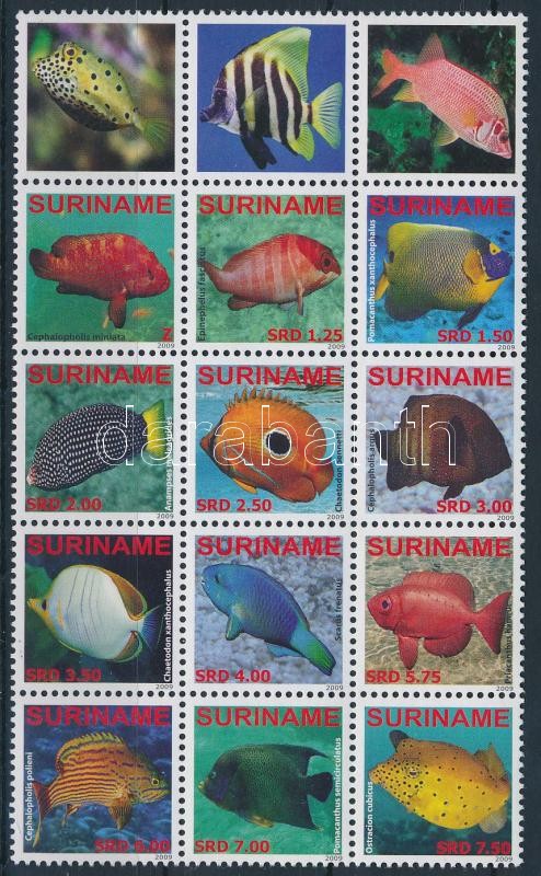 Fishes block of 15, Hal 15-ös tömb