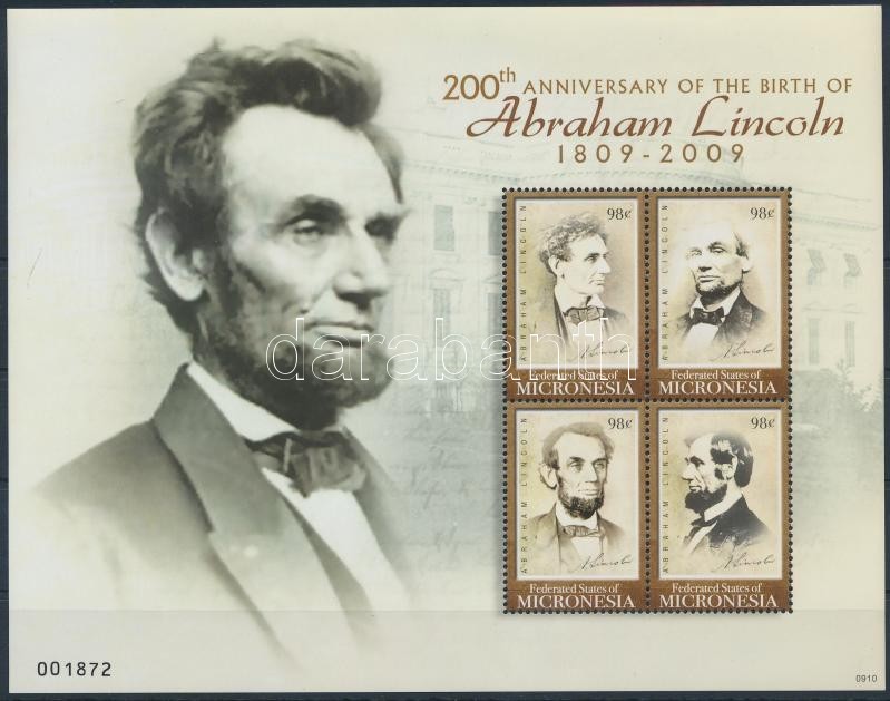 Lincoln mini sheet, Lincoln kisív