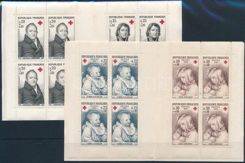 1964-1965 Red Cross stamp-booklets, 1964-1965 Vöröskereszt bélyegfüzetek
