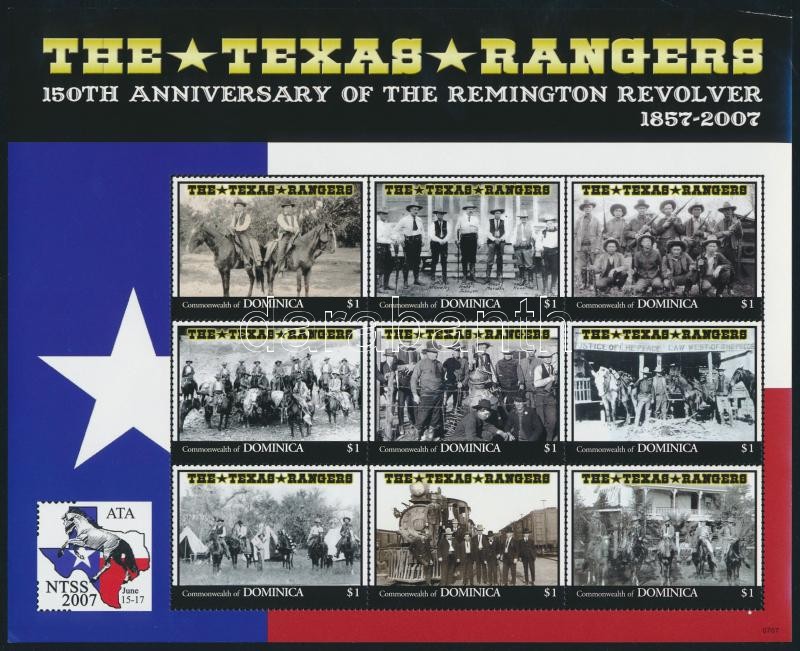 Texas Ranger kisív, Texas Ranger mini sheet