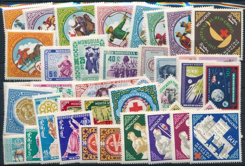1959-1963 4 klf sor + 20 klf önálló érték, 1959-1963 4 sets + 20 stamps