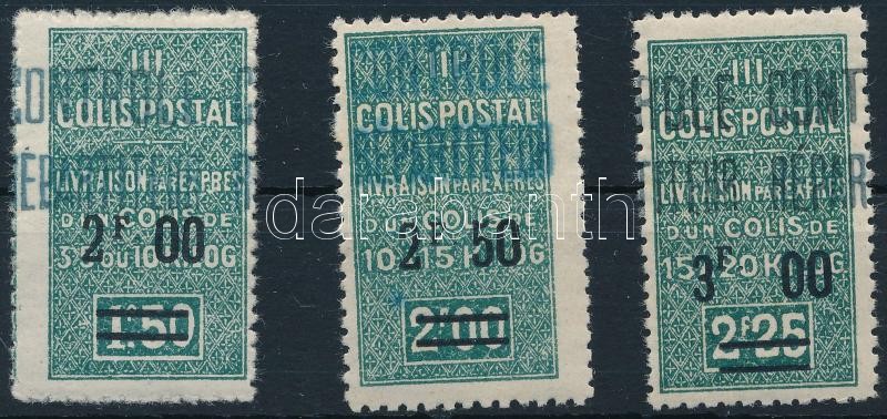 1937-1938 Parcel Stamp set, 1937-1938 Csomagbélyeg sor