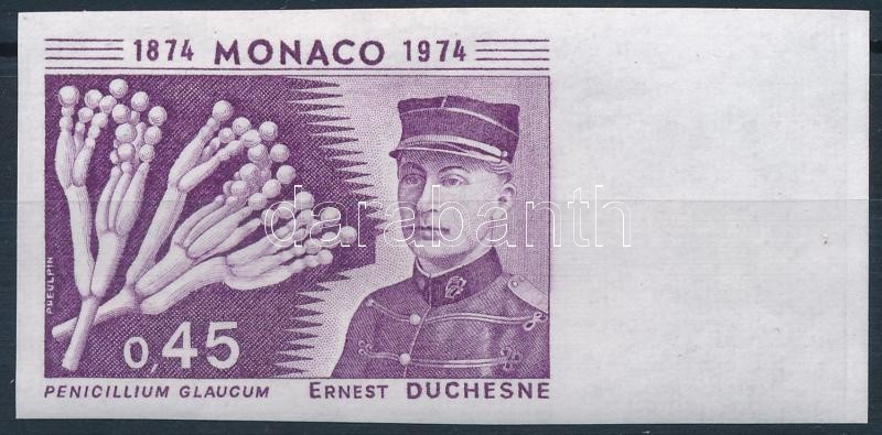 Ernest Duchesne orvos vágott ívszéli színpróba, Ernest Duchesne imperf margin colour proof