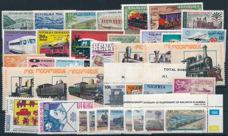 Locomotive 1962-1994 6 sets + 15 stamps, Mozdony motívum 1962-1994 6 klf sor + 15 klf önálló érték