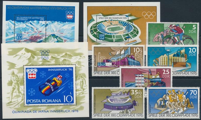 1972-1976 Olympics, 1972-1976 Olimpia klf sorok, blokkok, összefüggések