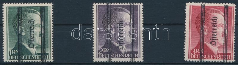 Deutsches Reich sor  záróérték nélkül, Deutsches Reich set without closing value