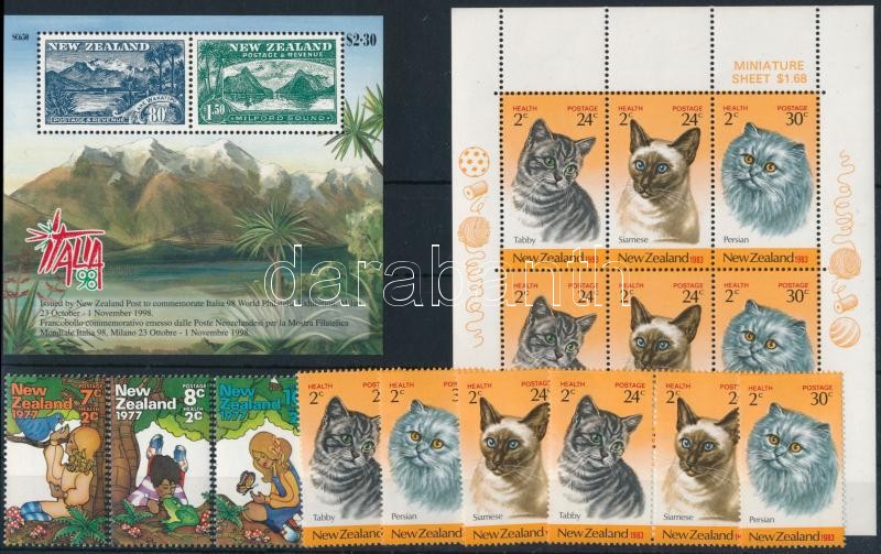 1977-1998 32 stamps, 1977-1998 32 db bélyeg, közte sorok, kisívek és blokkok