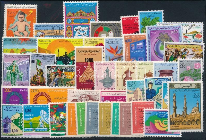 1974-1975 42 stamps, 1974-1975 42 klf bélyeg, csaknem a teljes két évfolyam kiadásai