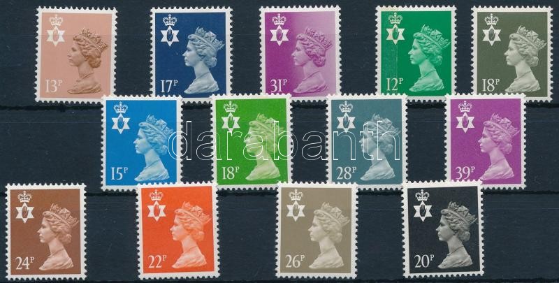 1984-1990 13 stamps, 1984-1990 13 klf önálló forgalmi érték