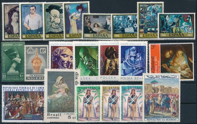 1956-1978 Art 21 stamps, 1956-1978 Művészet motívum 21 klf bélyeg