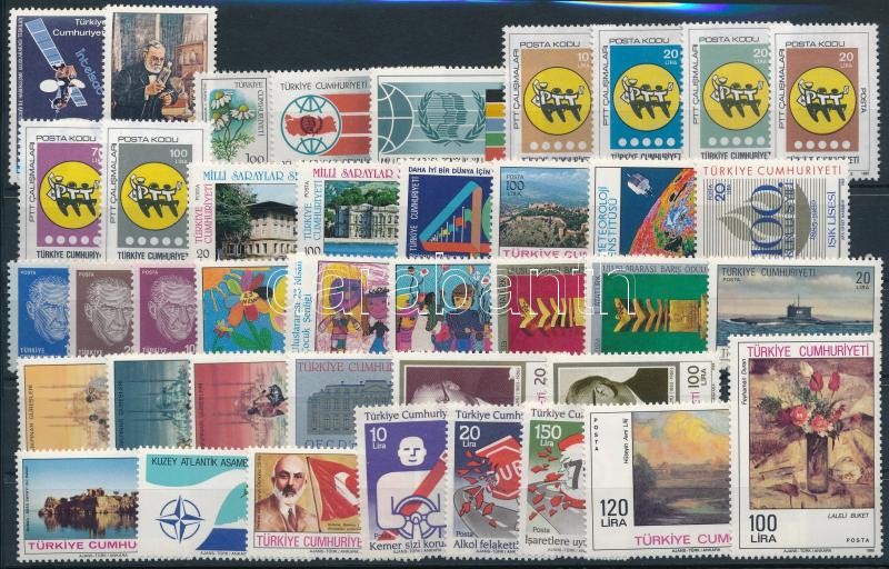 1985-1987 10 klf sor + 12 klf önálló érték, 1985-1987 10 sets + 12 stamps