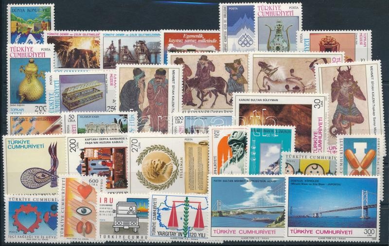 1987-1988 8 klf sor + 6 klf önálló érték, 1987-1988 8 sets + 6 stamps