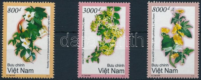 Plants 3 stamps from set (missing Mi 3450), Futónövények sor 3 értéke (hiányzik/missing Mi 3450)