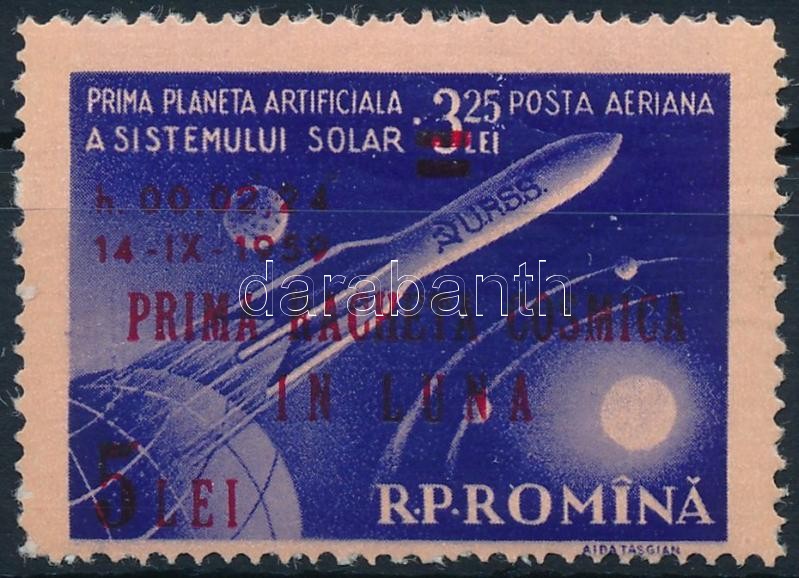 Űrkutatás felülnyomott bélyeg, Space Research overpinted set