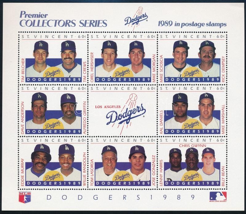 Baseball mini sheet set, Baseball kisív sor