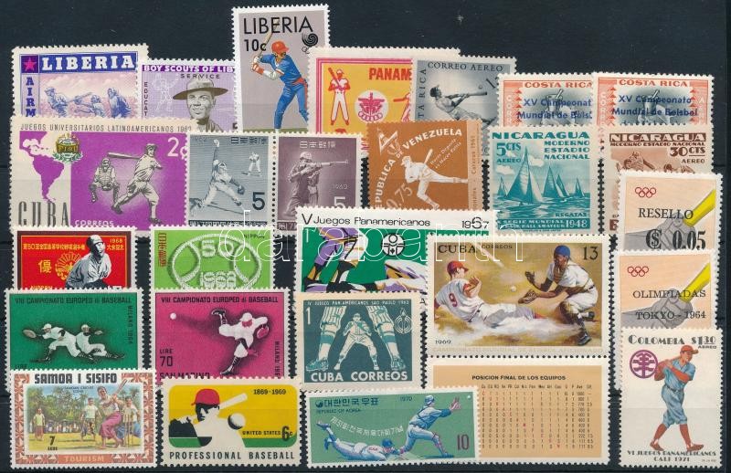 1948-1988 Sport összeállítás 26 klf bélyeg, 1948-1988 Sport 26 stamps