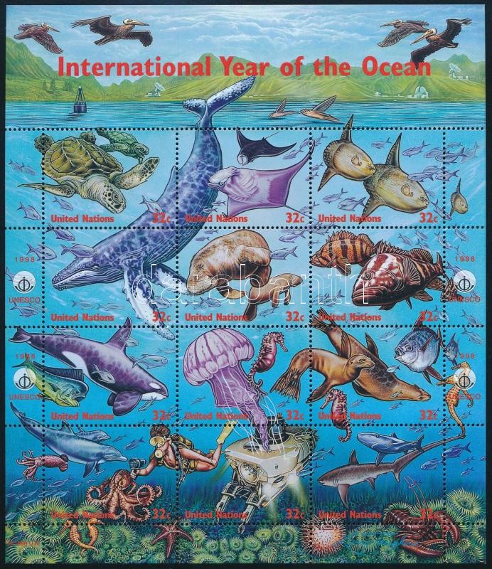 Year of Oceans mini sheet, Óceánok éve kisív