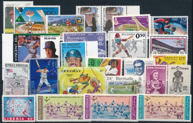 1963-1992 Baseball 24 stamps, 1963-1992 Baseball 24 klf bélyeg