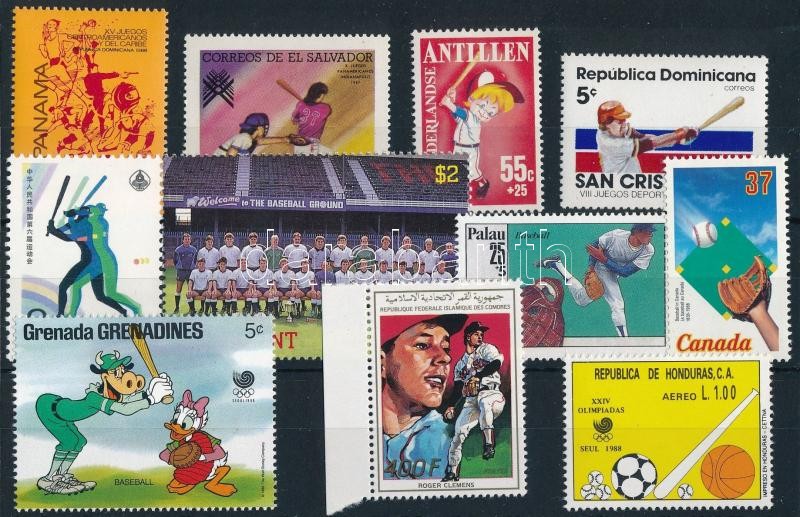 1986-1987 Baseball 11 klf bélyeg, 1986-1987 Baseball 11 stamps