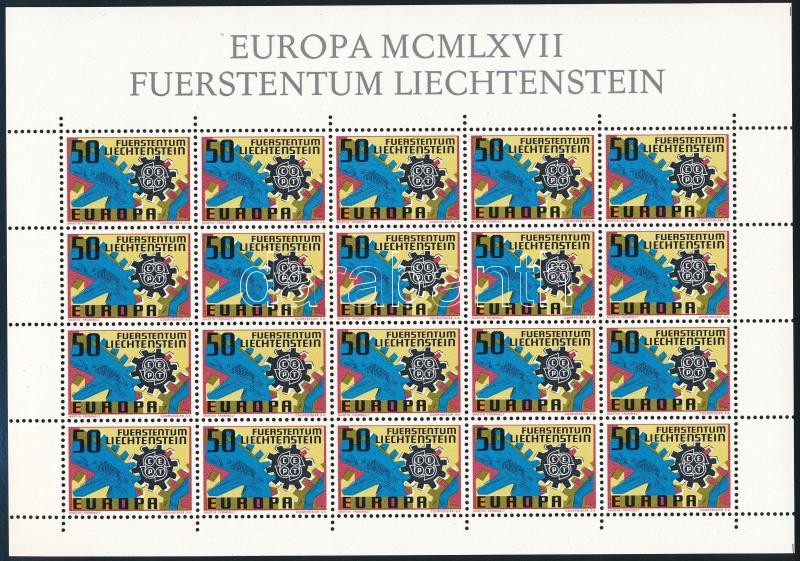 Europa CEPT kisív, Europa CEPT mini sheet